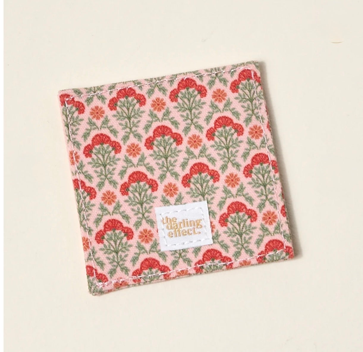 The Darling Effect Corner Keeper Fabric Bookmark-Everbloom Dusty Rose