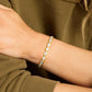 Melinda Maria “She’s a Boss” Tennis Bracelet-Gold/White