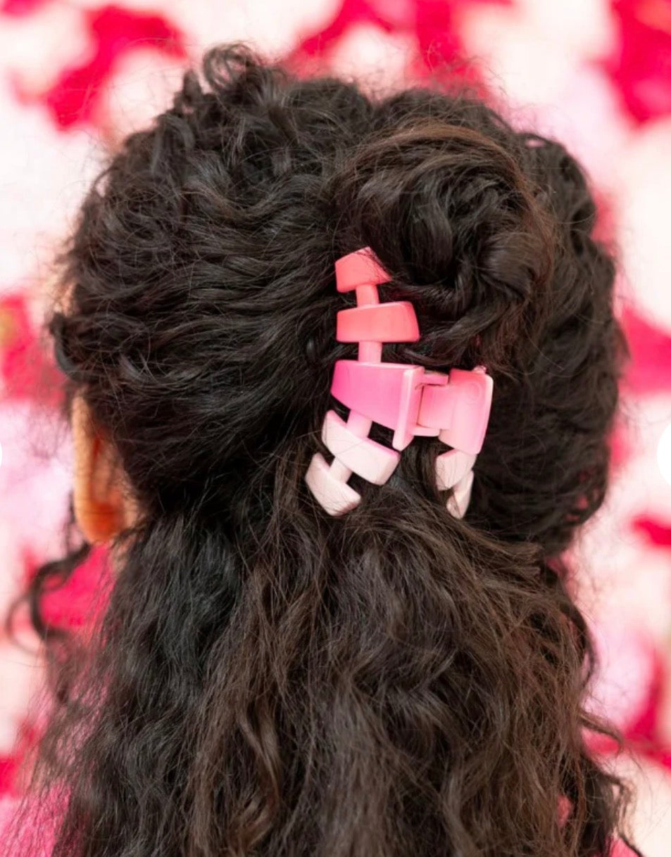 Teleties Classic Medium Claw Hairclip-Kiss & Tell