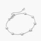 Kendra Scott Jane Delicate Chain Bracelet - Silver White Enamel