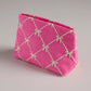 Shiraleah Tinsel Bow Zip Pouch-Pink