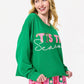 Shiraleah "Tis the Season" Lounge Sweatshirt-Green