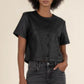 Kut from the Kloth "Esmeray" Crew Neck Top-Black