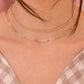 LeMel “Callie” Paperclip Chain Necklace-Gold