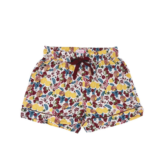 Saturday Silks “Texas A&M” Sleep Shortie