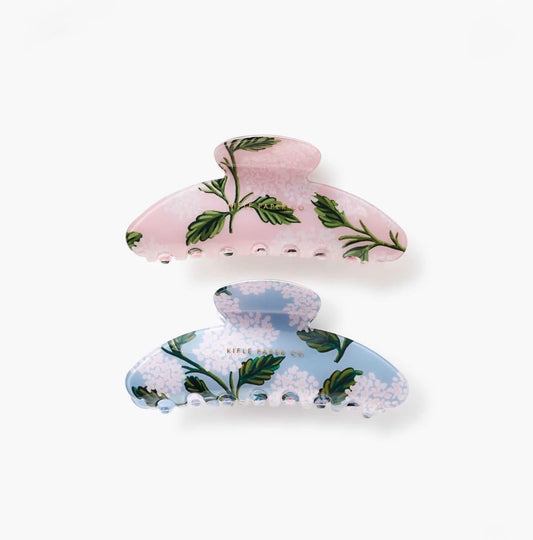 Rifle Paper Co. "Hydrangea" Claw Clip (Set of 2)
