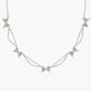 Kendra Scott Bow Strand Necklace-Silver