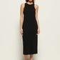 Nation LTD “Dani” Tank Midi Dress - Jet Black