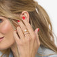 Melinda Maria “Perfect Pearl” Stacked Ring-Gold