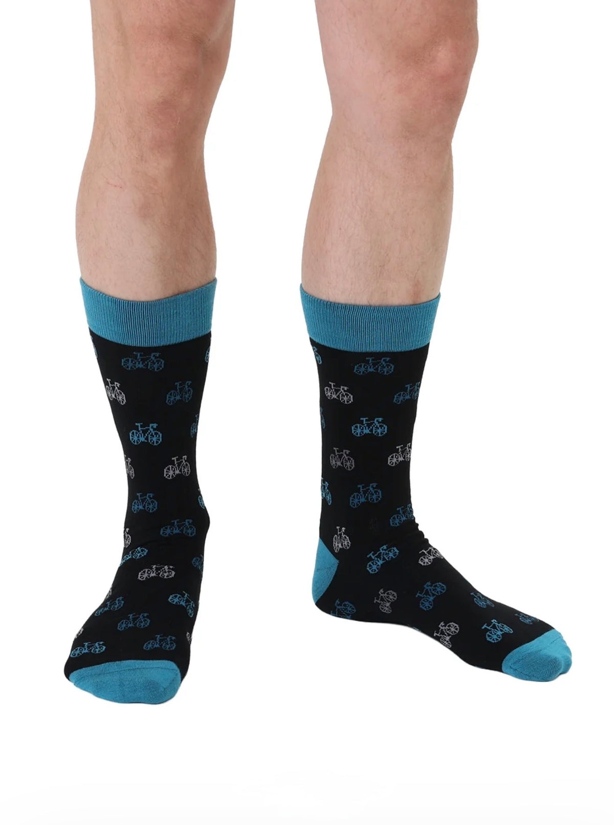 Living Royal Men's Bamboo Crew Socks-Bike