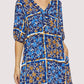 Lost + Wander “Sorrento Romance” Mini Dress - Blue Floral Multi