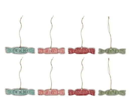 Recycled Paper Candy Gift Tags-Set of 8
