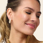 Spartina 449 Anna Petite Hoop Earrings-Pearl