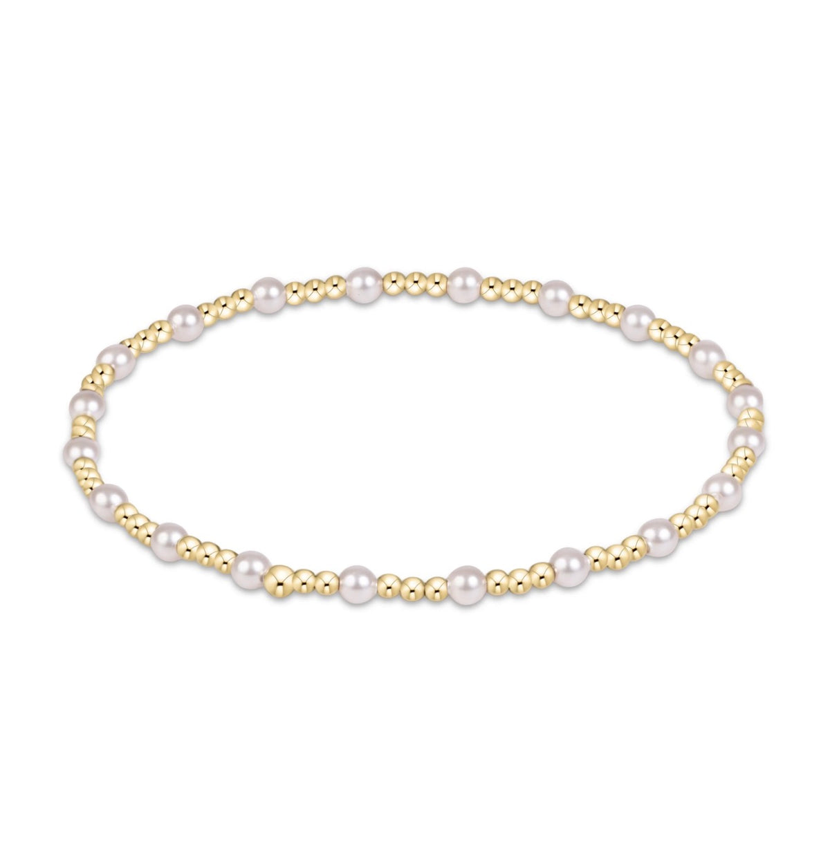 Enewton "Sincerity" Pearl 3mm Bracelet-Gold