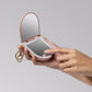 Kitsch Compact Mirror Keychain-Terracotta