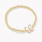 Kendra Scott Haley Bow Stretch Bracelet- Gold Ivory MOP