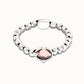 Uno de 50 “Ser Deslumbrante” (be stunning) Stretch Bracelet- Silver/Pink