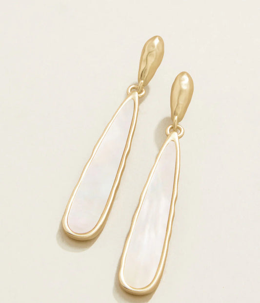 Spartina 449 Drip Earrings-MOP