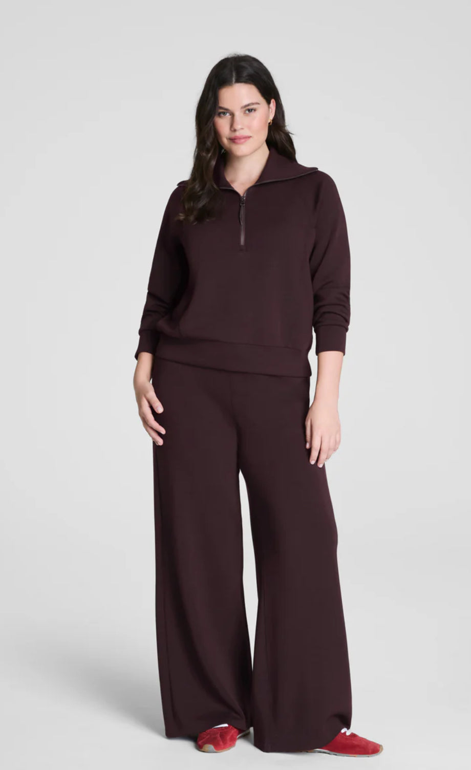 Spanx Air Essentials Wide Leg Pant-Truffle