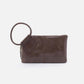Hobo Bags “Sable” Wristlet Polished Leather- Hearthstone