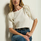 Nation LTD "Deana" Textured Tee-Porcelain