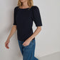 Nation LTD "Deana" Solid Enveope Tee-Night Sky