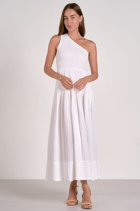 Elan "Grace" Maxi Dress-White