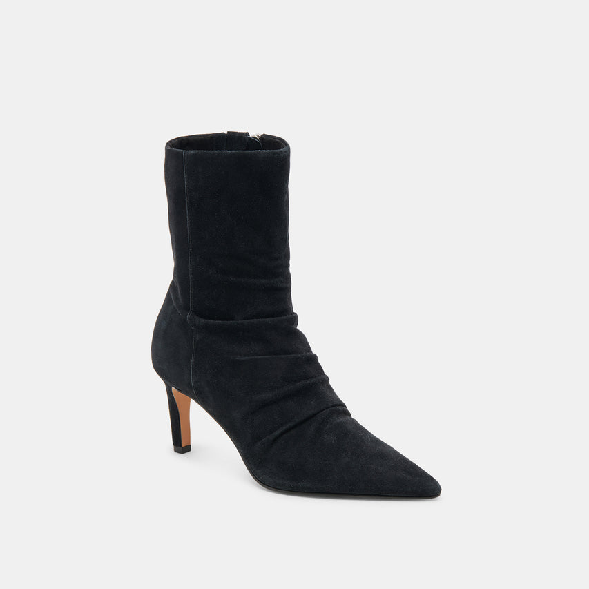 Dolce Vita Fernly Booties - Onyx Suede