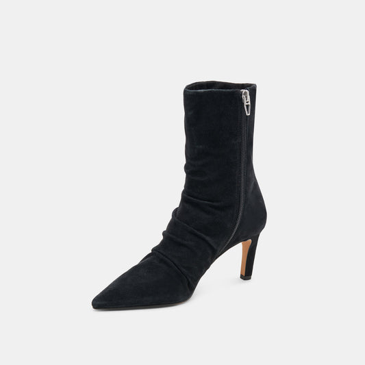 Dolce Vita Fernly Booties - Onyx Suede