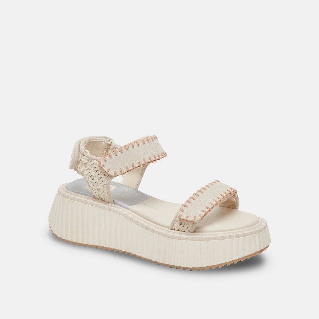 Dolce Vita "Debra" Sandals-Ivory Suede