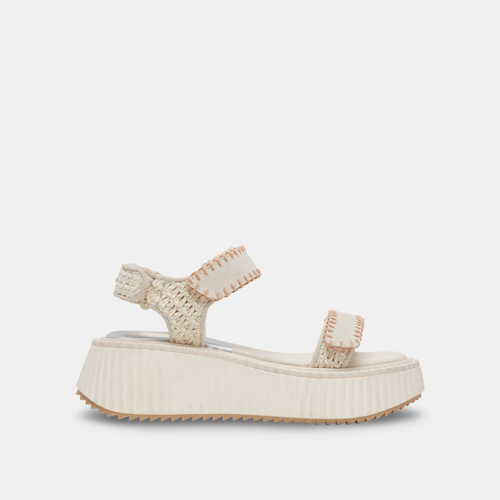 Dolce Vita "Debra" Sandals-Ivory Suede