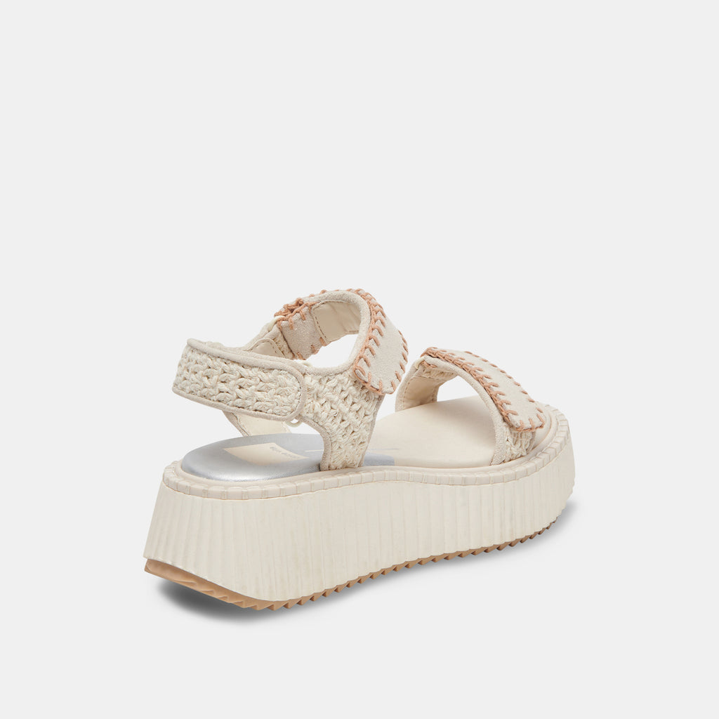 Dolce Vita "Debra" Sandals-Ivory Suede