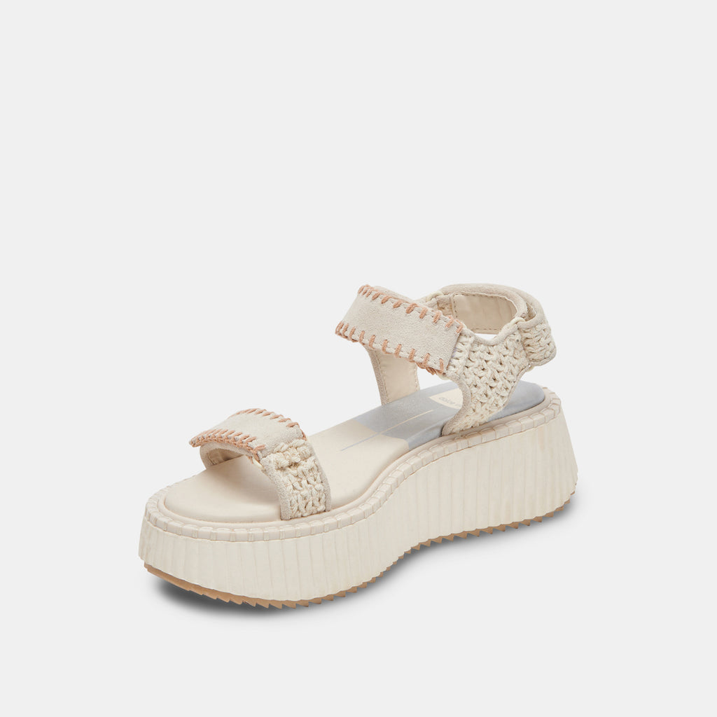 Dolce Vita "Debra" Sandals-Ivory Suede