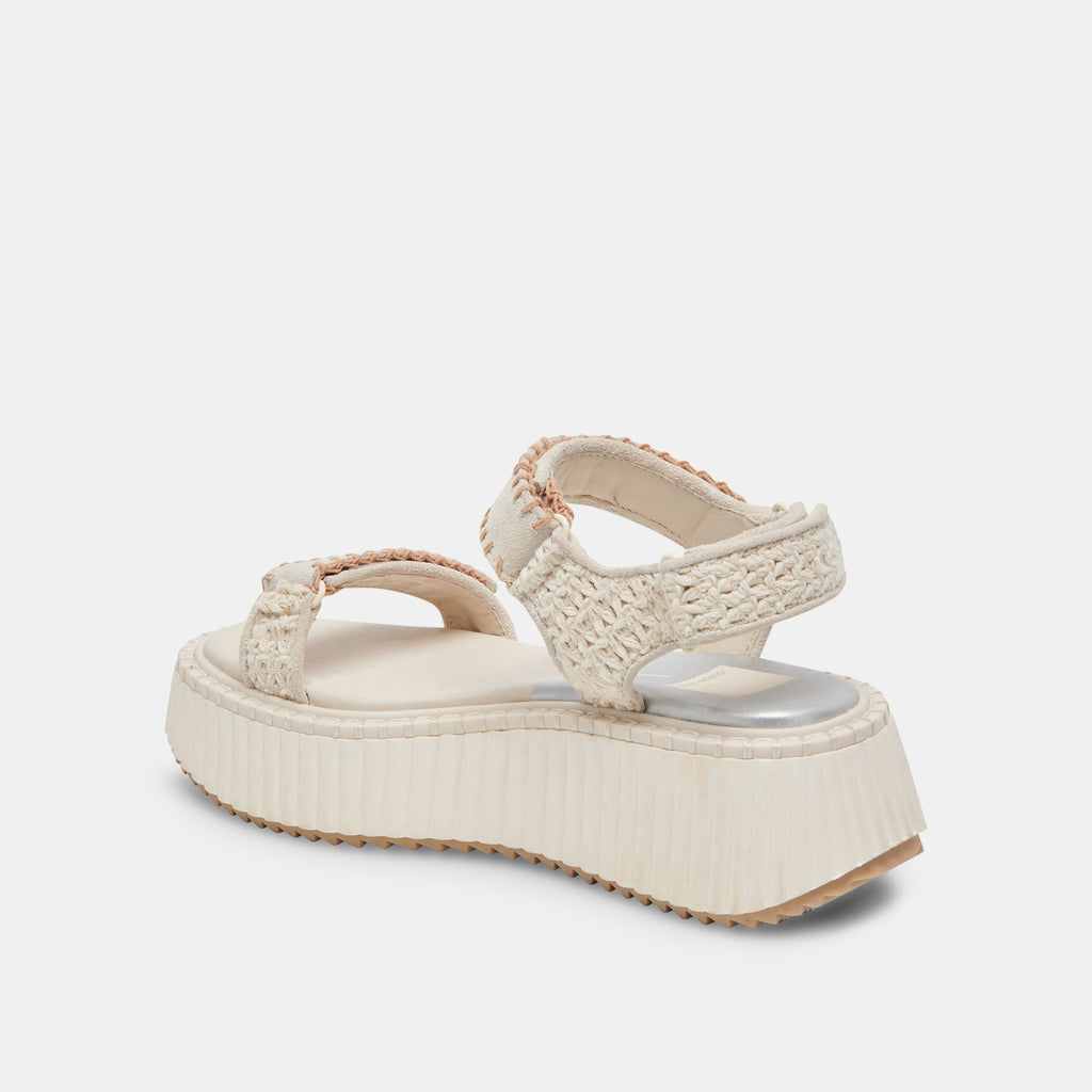 Dolce Vita "Debra" Sandals-Ivory Suede