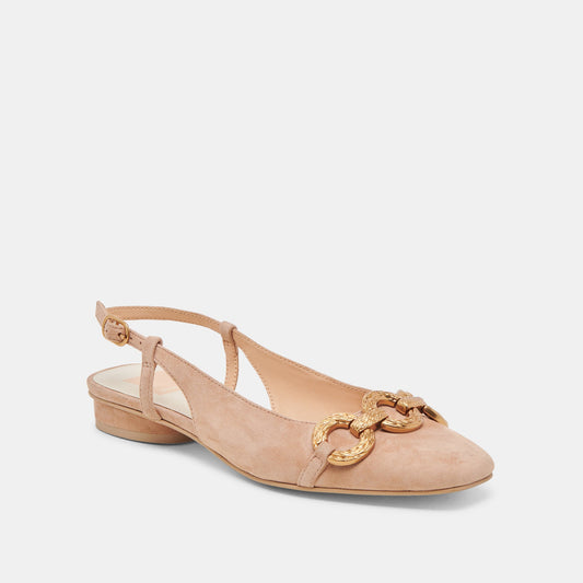 Dolce Vita "Ramano" Flats-Toffee Suede