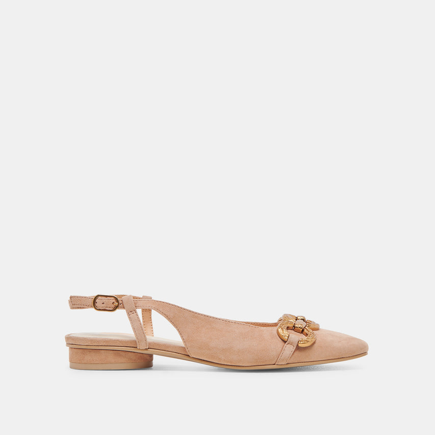 Dolce Vita "Ramano" Flats-Toffee Suede