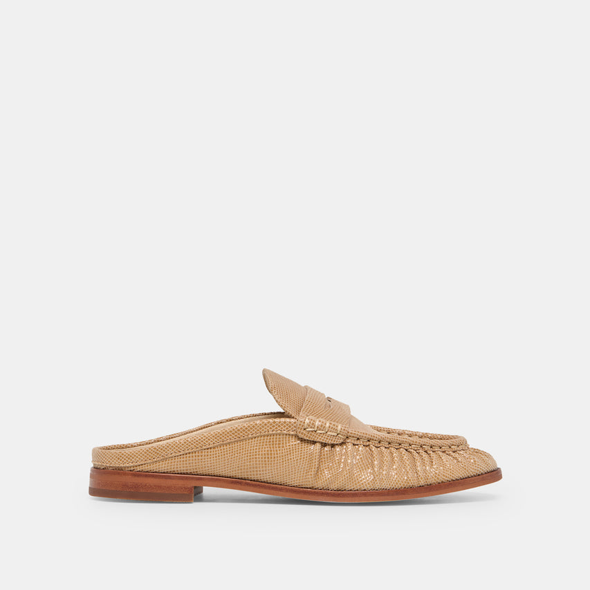 Dolce Vita "Betzy" Embossed Suede Loafer-Latte