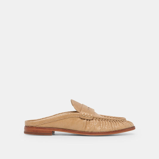 Dolce Vita "Betzy" Embossed Suede Loafer-Latte