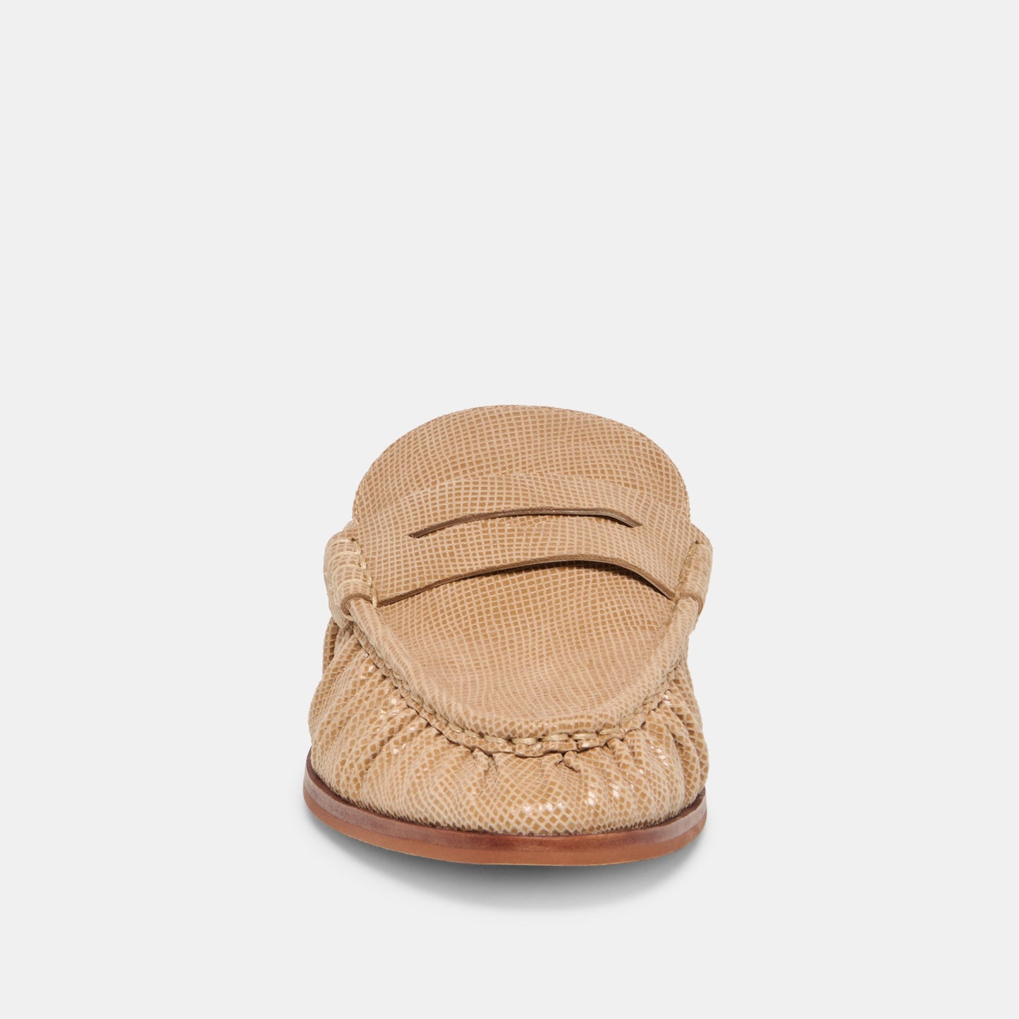 Dolce Vita "Betzy" Embossed Suede Loafer-Latte
