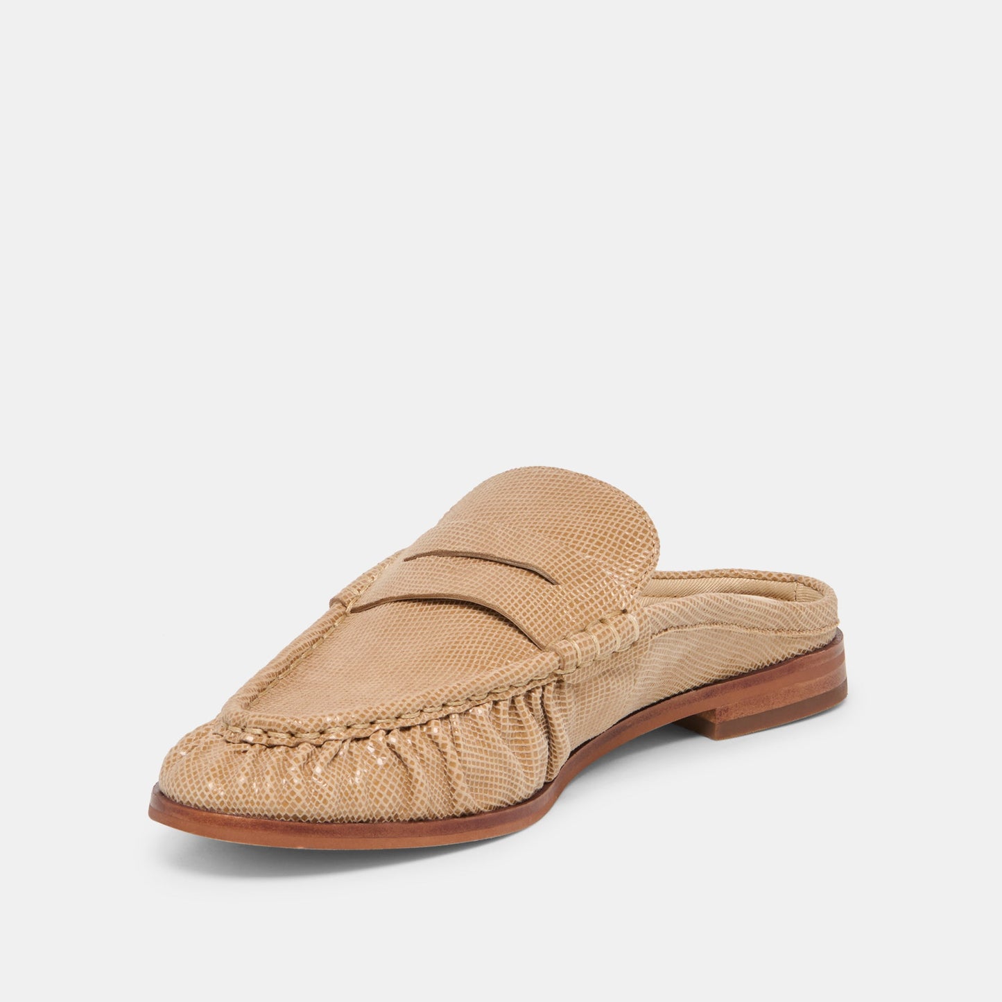 Dolce Vita "Betzy" Embossed Suede Loafer-Latte