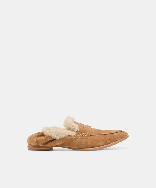 Dolce Vita "Cloey" Plush Loafer- Light Brown Suede