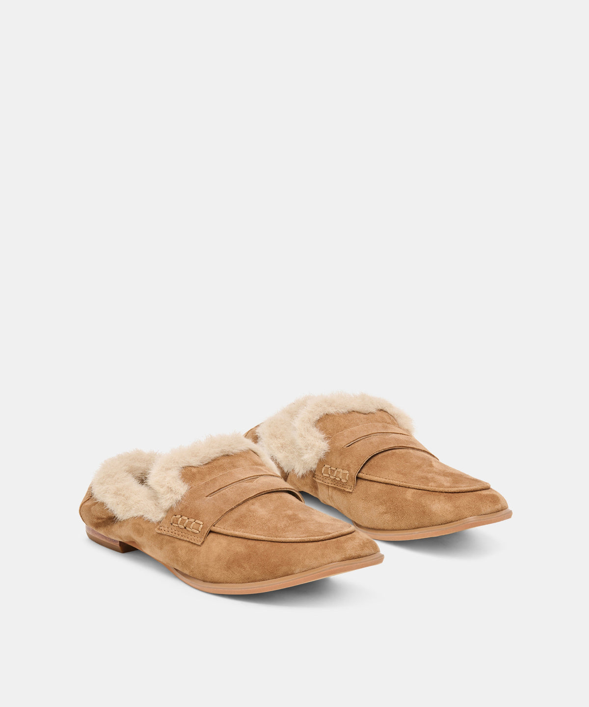 Dolce Vita "Cloey" Plush Loafer- Light Brown Suede