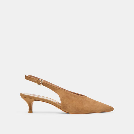 Dolce Vita "Alenna" Heels-Lt Brown Suede