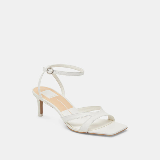 Dolce Vita "Becki" Heels-Crinkle Patent Bone