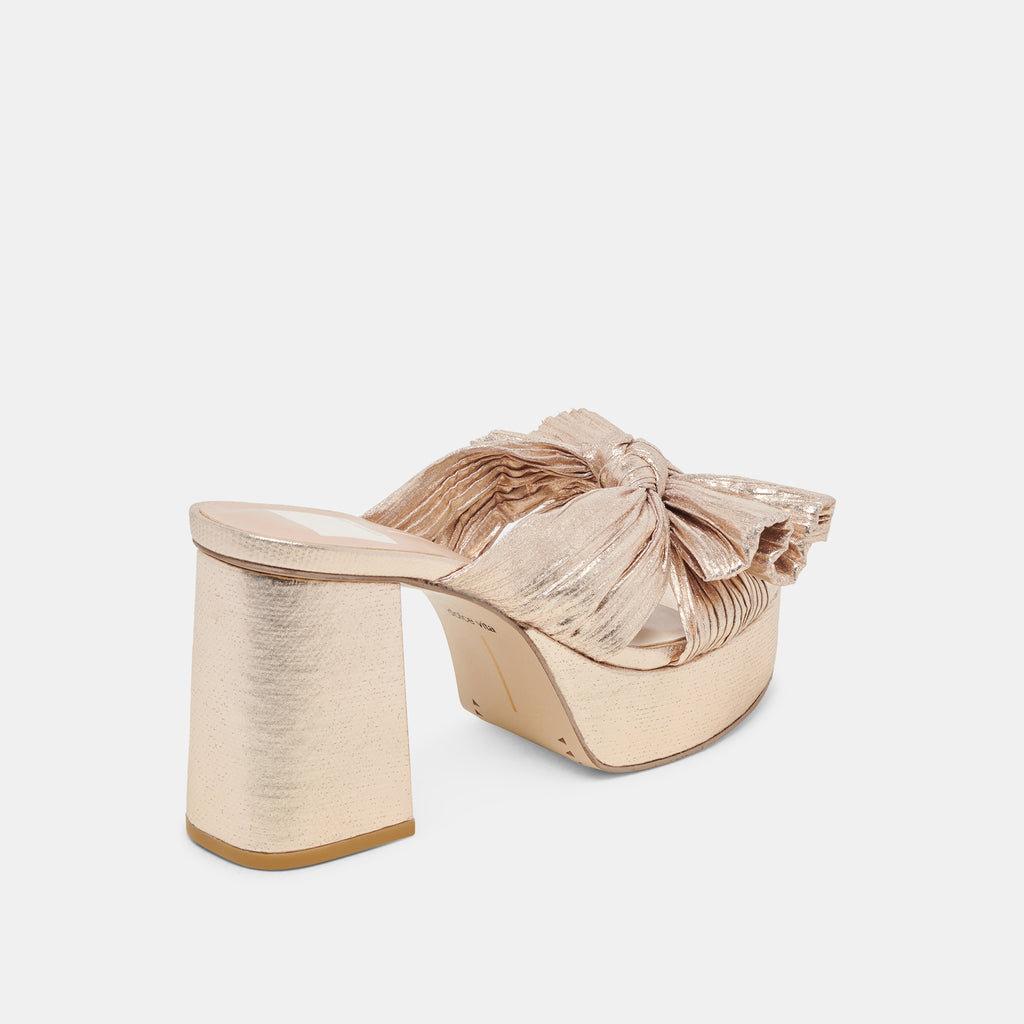 Dolce Vita "Blare" Heels-Platinum Fabric