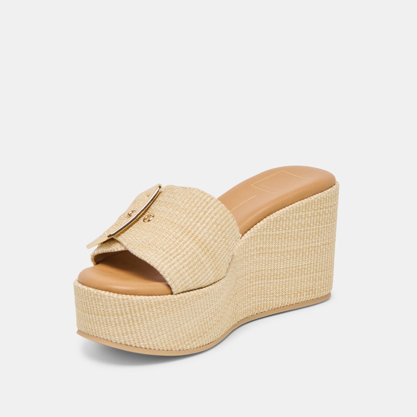 Dolce Vita “Jilian” Wide Wedges-Lt Natural Raffia