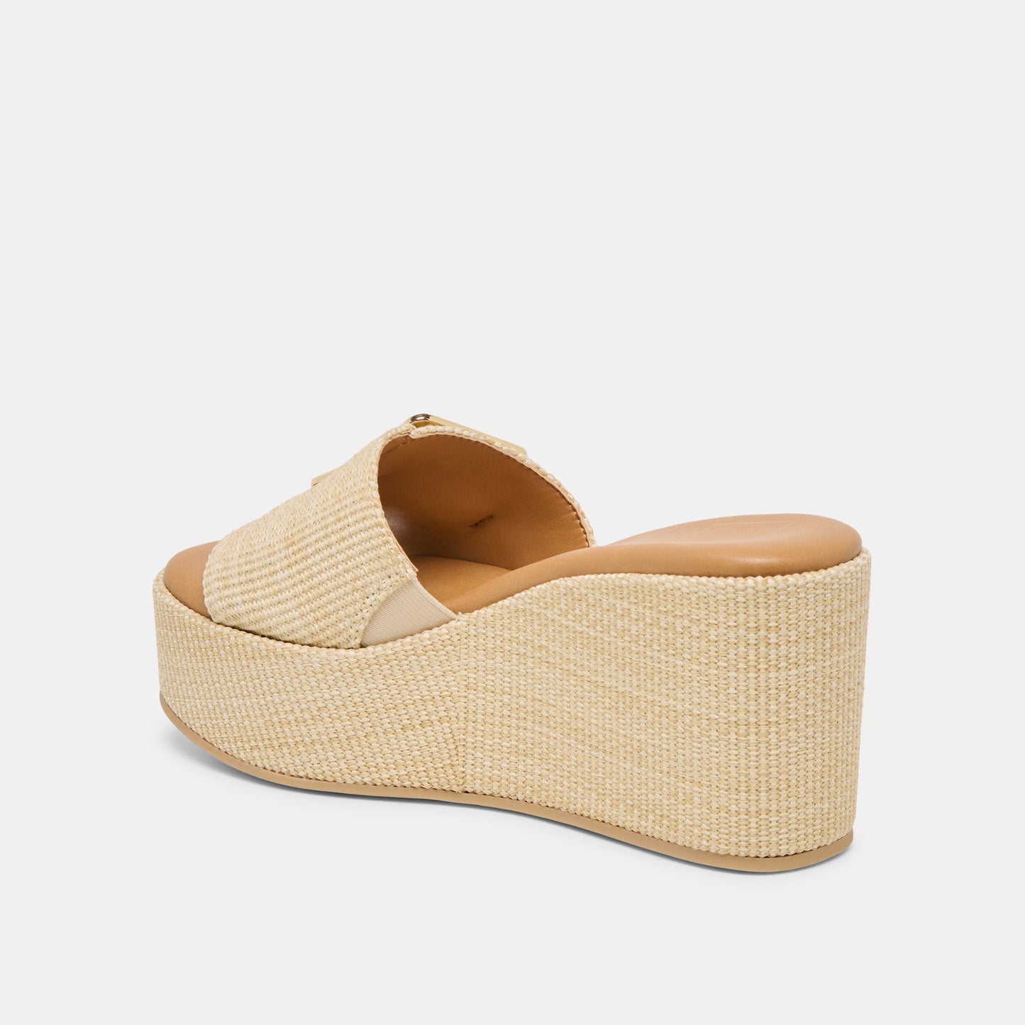 Dolce Vita “Jilian” Wide Wedges-Lt Natural Raffia
