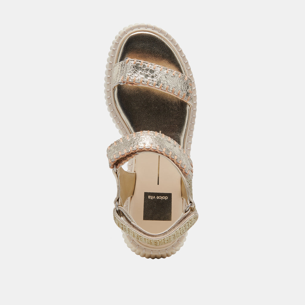 Dolce Vita "Debra" Sandal-Platinum Distressed