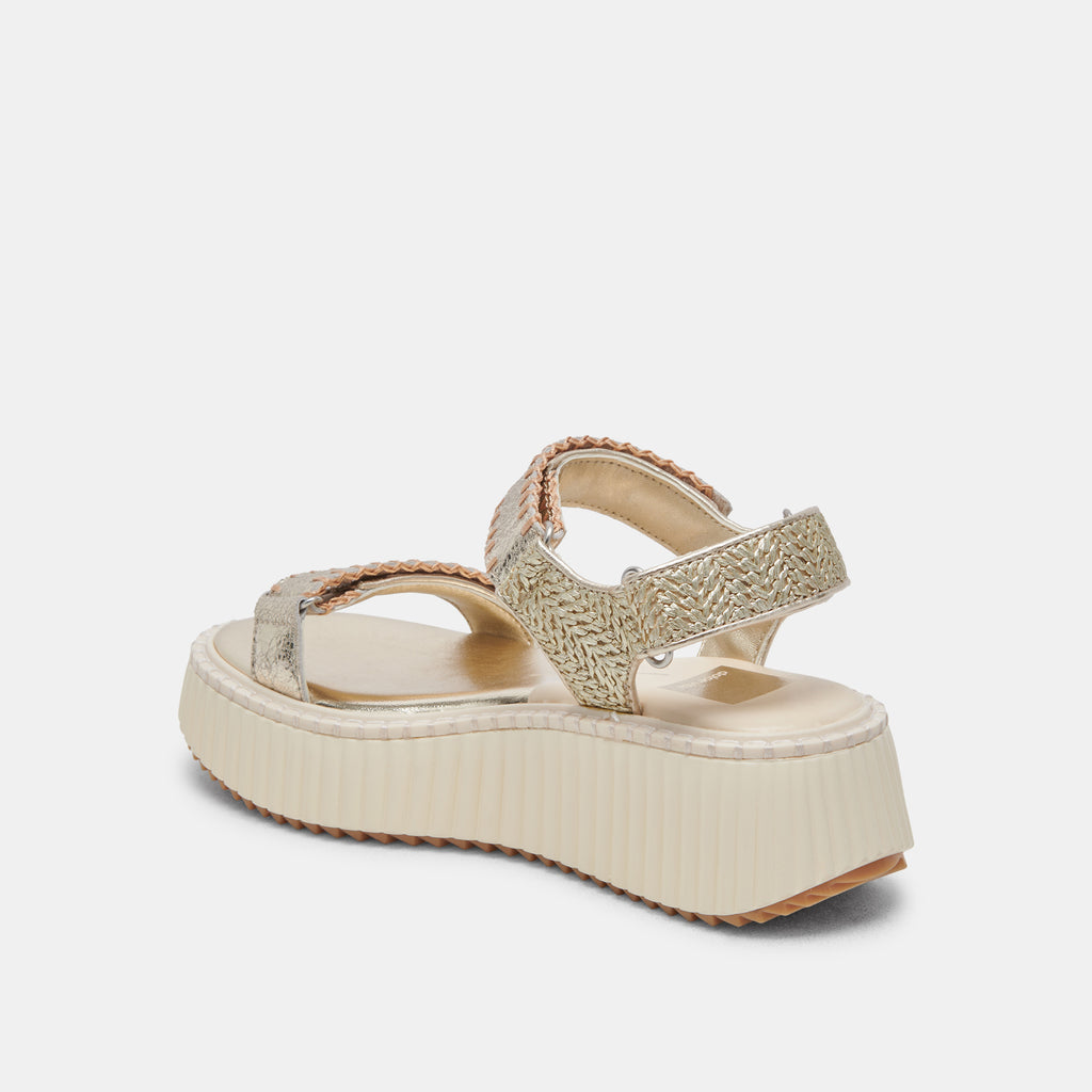 Dolce Vita "Debra" Sandal-Platinum Distressed