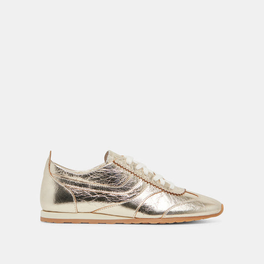 Dolce Vita "Delany" Sneakers -Light Gold Crinkle